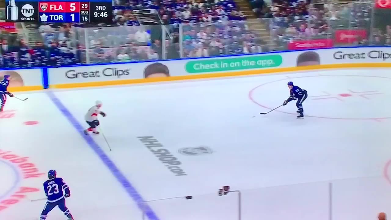 TNT announcer gets upset w/ stupid fans throwing their leafs jersey on the ice