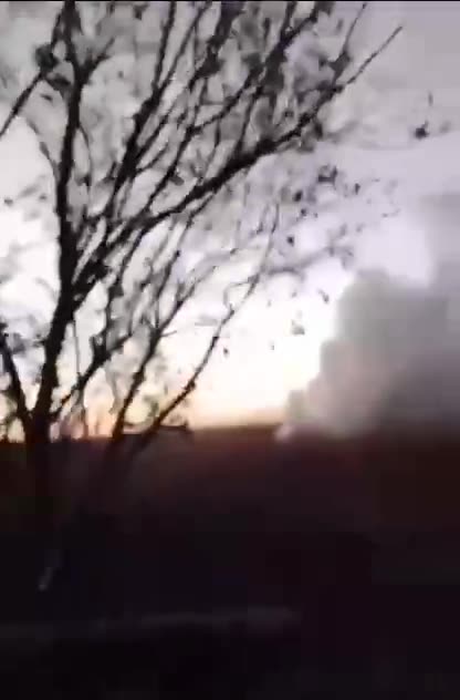 Russian Soldier Films Ukrainian Tank Passing Just Meters Away