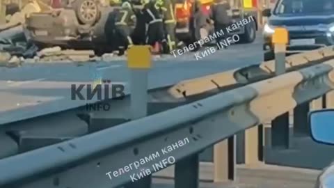 Insane Accident Along the Zhytomyr Highway Causing Traffic Jams