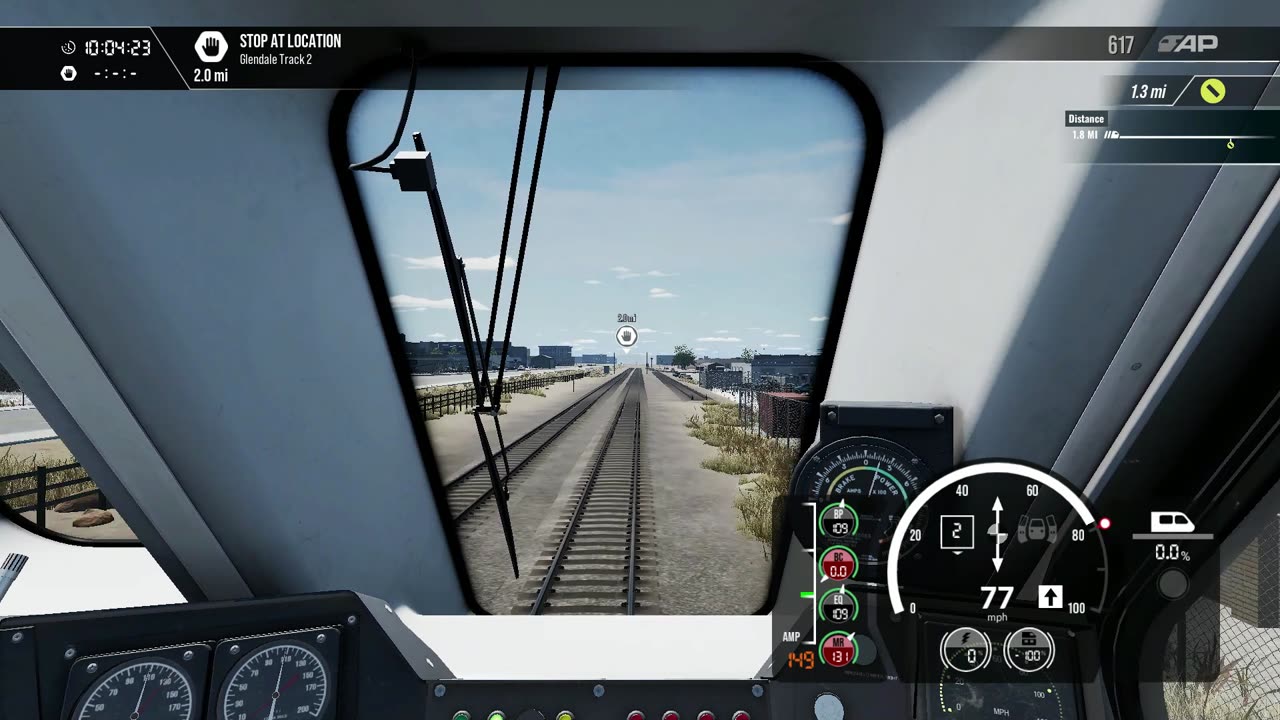 Train Sim World 4: Antelope Valley Line, Impossible Mission (the game crashed)