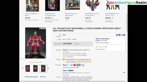 The 2016 eBay Listing Of The Custom-made Dragon Ball Z Action Figures Revealed
