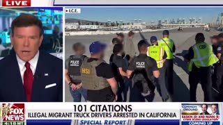 101 illegal semi truck drivers arrested and their commercial driver licenses seized in California