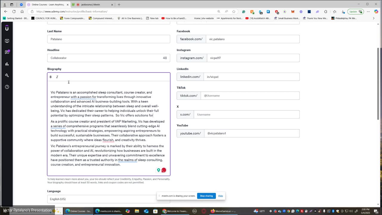 Profile Perfection Udemy (Unofficial) 2