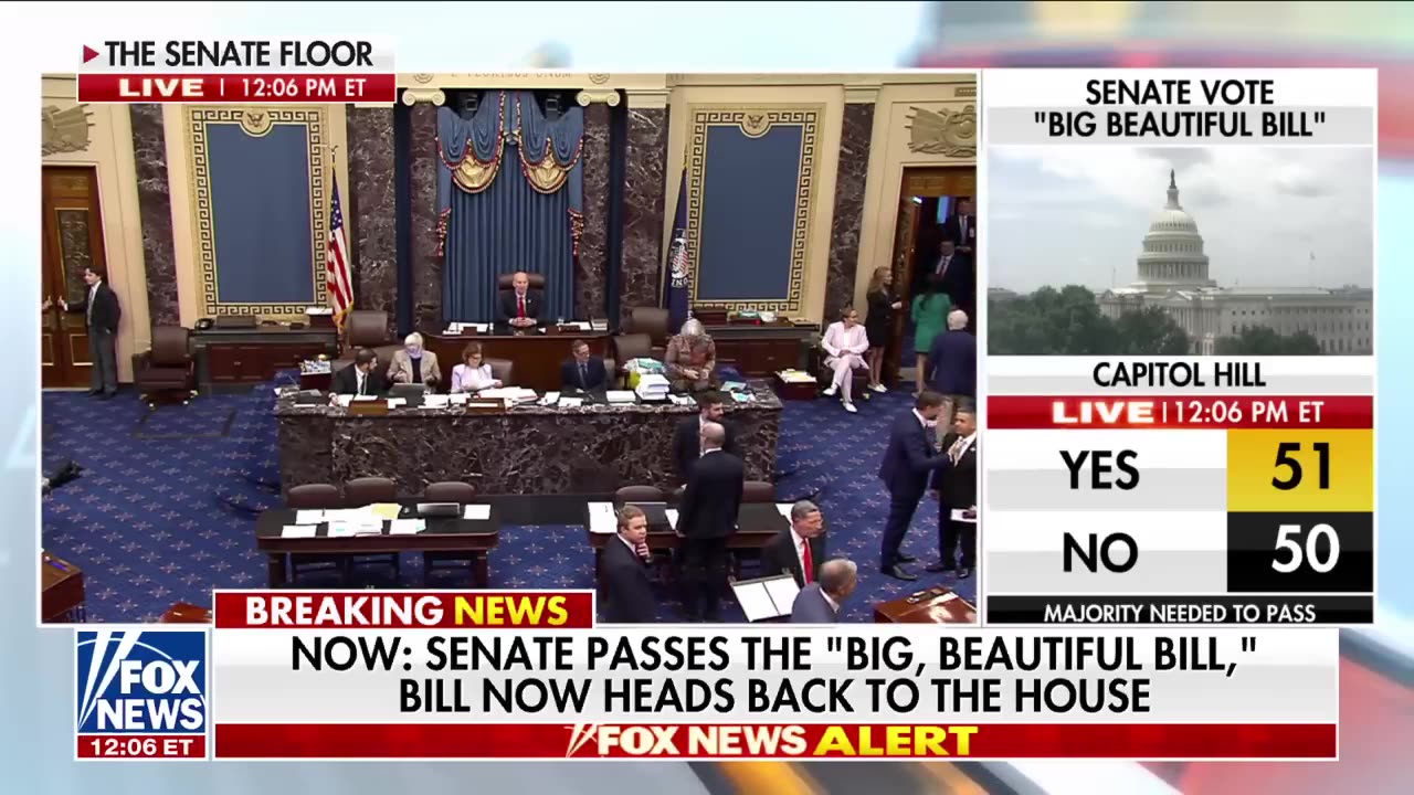 BREAKING: Senate passes Trump's 'big, beautiful bill'