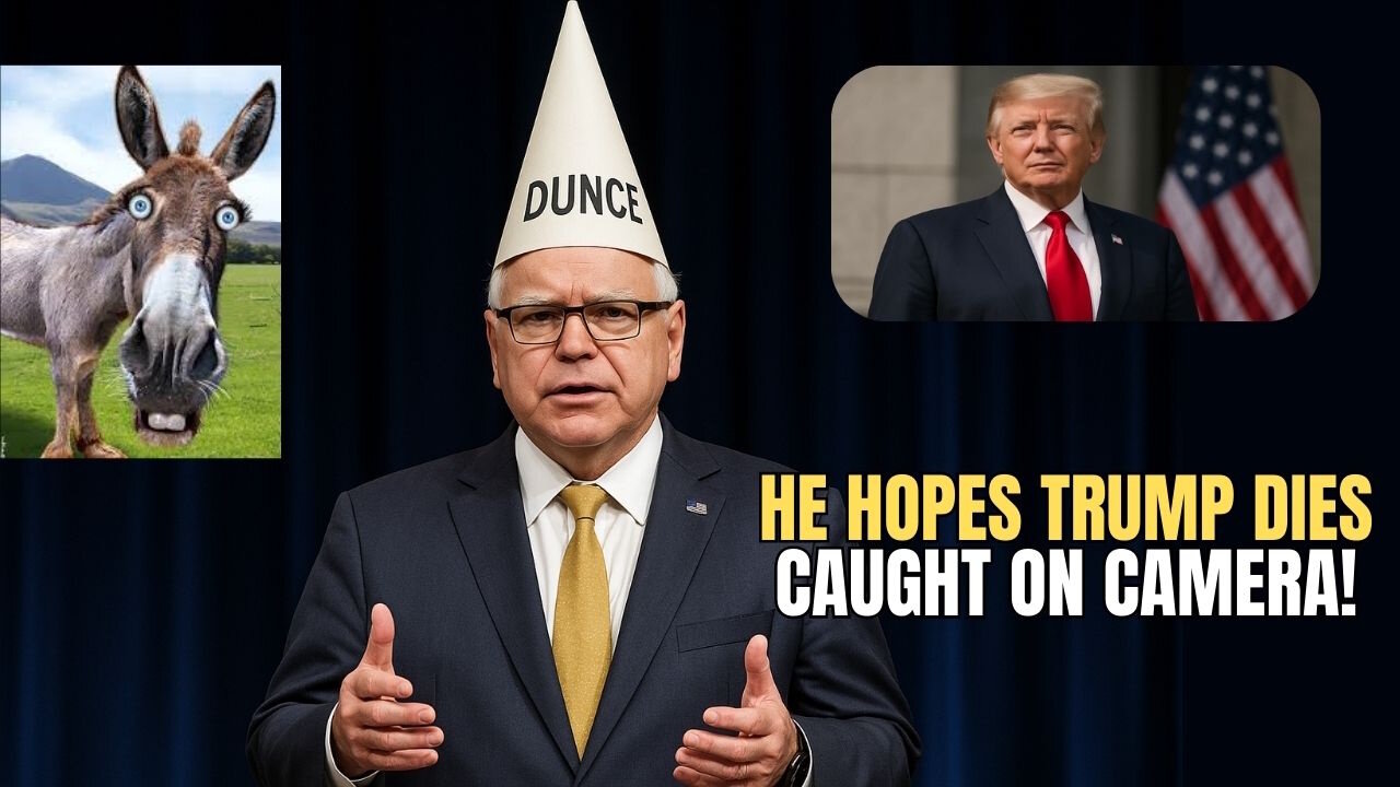 Tim Walz On Stage Insinuated Trump Dying Would be Good News