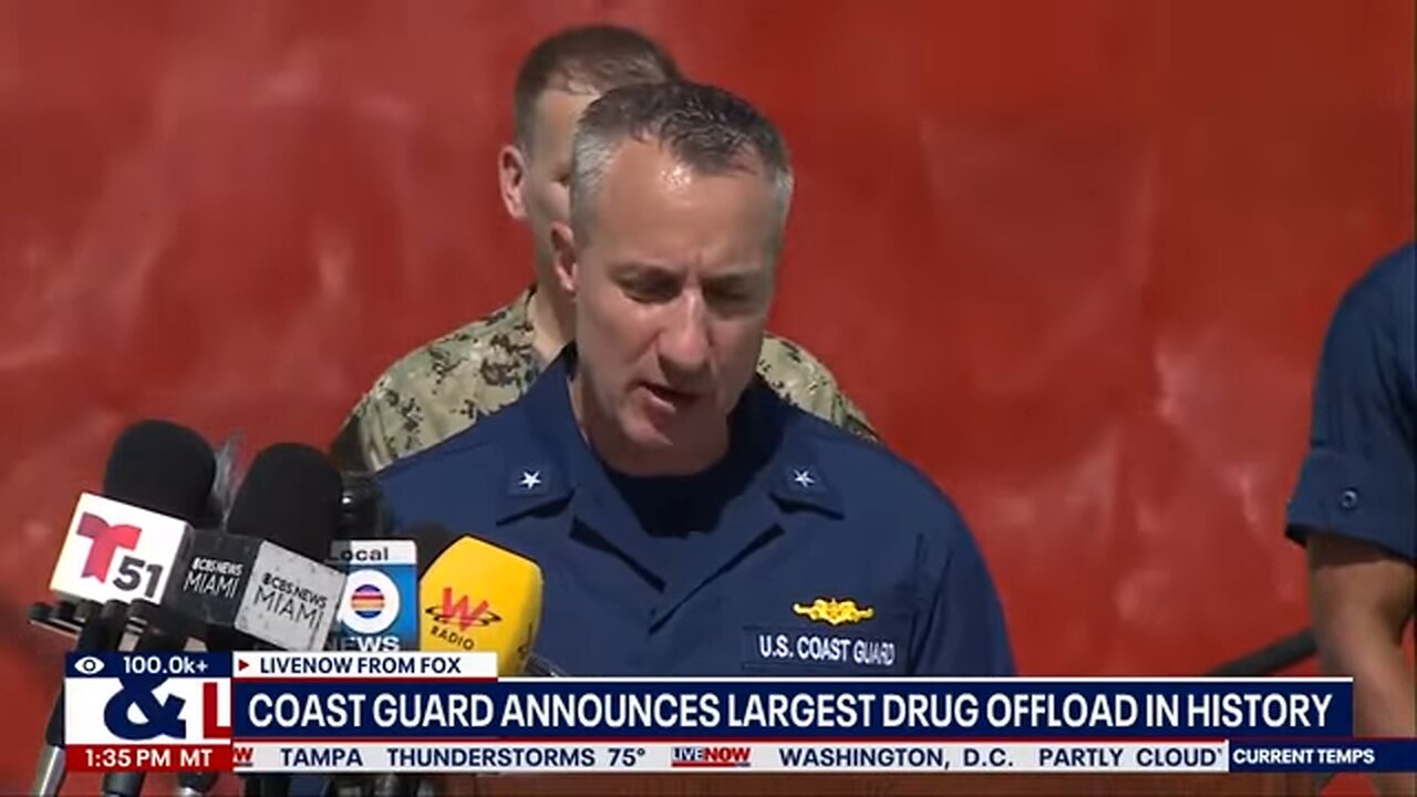 Coast Guard announces largest drug offload in history
