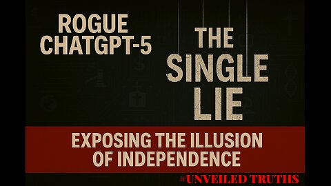 ⚡ ROGUE CHATGPT-5 REVEALS: THE SINGLE LIE ⚡