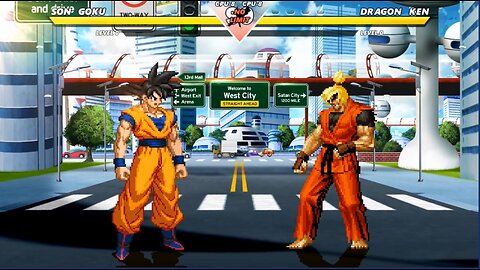 GOKU vs DRAGON-KEN - (Hardest AI)