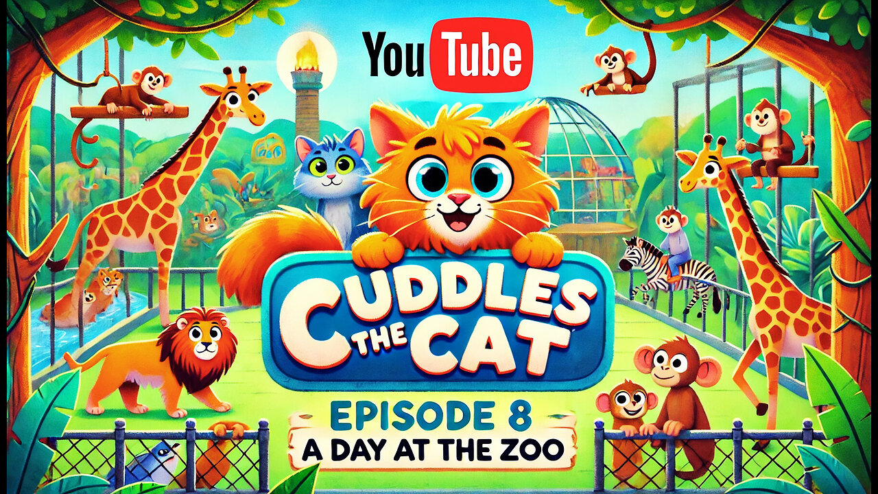 CUDDLES THE CAT - EPISODE 8 | A DAY AT THE ZOO 4K