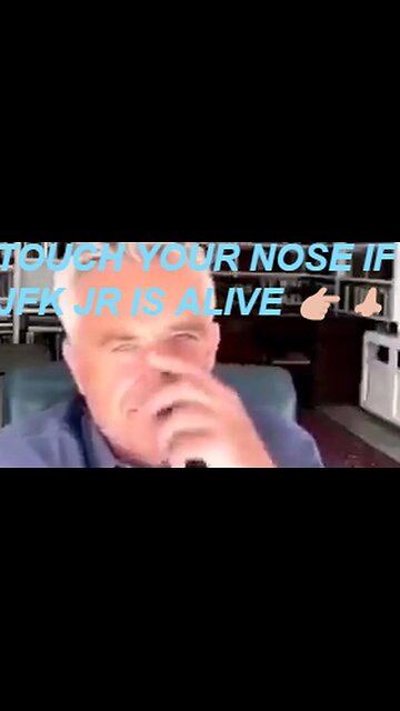 #ROBERTFKENNEDYJR TOUCH YOUR NOSE IF #JFK #JFKJR IS #ALIVE RFK 👉🏼👃🏼