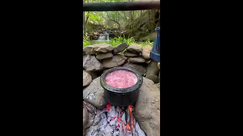 Doğada Dalından Dağ Çileği Reçeli Wild Strawberry jam in Nature