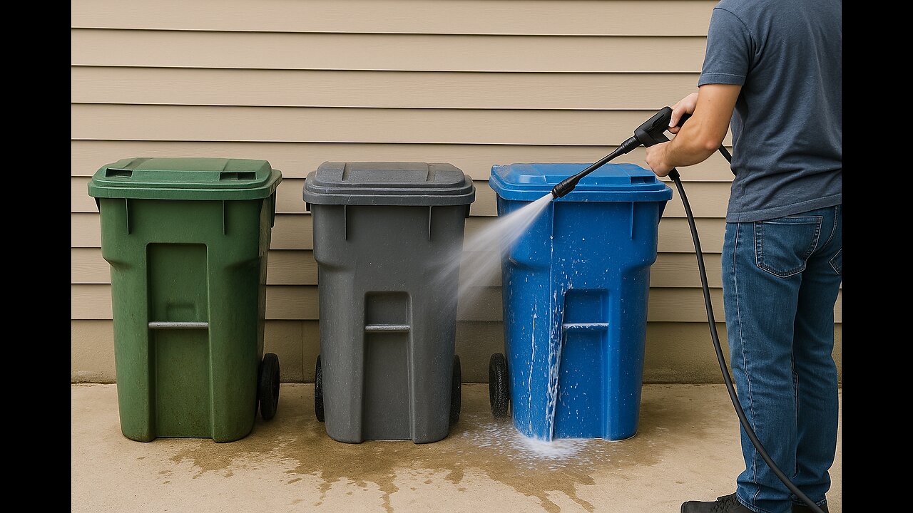 3 Simple Steps to Clean ANY Trash Can (With Just Soap, Water & Bleach!)
