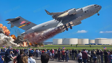 US Air Force C-17 Female Pilot Crew Takes Off Emergency Headed to Middle East