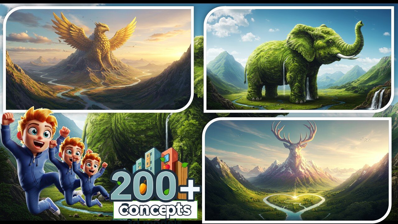 AI-Generated Animal-Shaped Mountains: Where Nature Meets Imagination