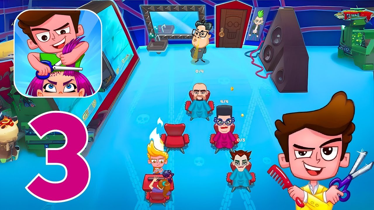 Cheating Tom 4 - Hair Stylist Wannabe - Gameplay Walkthrough Part 3 - Level 21-30 (iOS, Android)