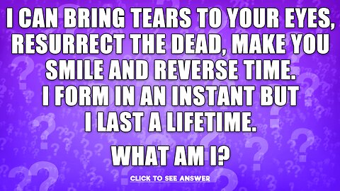 Do you know the answer to this riddle?