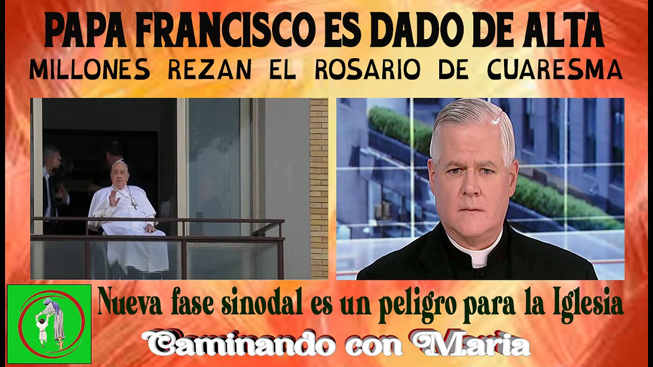 PAPA FRANCISCO ES DADO DE ALTA. Nueva fase sinodal es un peligro para la autoridad de la Iglesia.