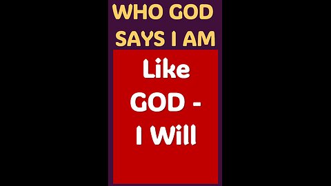LIKE GOD-I WILL #wordofgod #Jesus #God #love #blessings #forgiveness #peace #spirituality #power