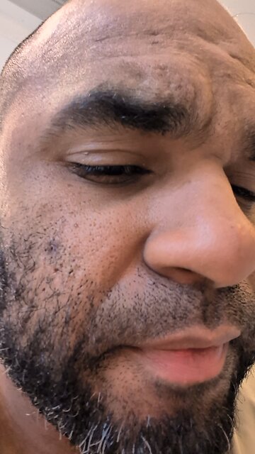 I look like a chipmunk this camera angle.