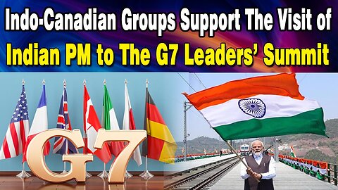 LIVE : 10-06-25 | INDO-CANADIAN GROUPS SUPPORT THE VISIT OF INDIAN PM TO THE G7 LEADERS' SUMMIT