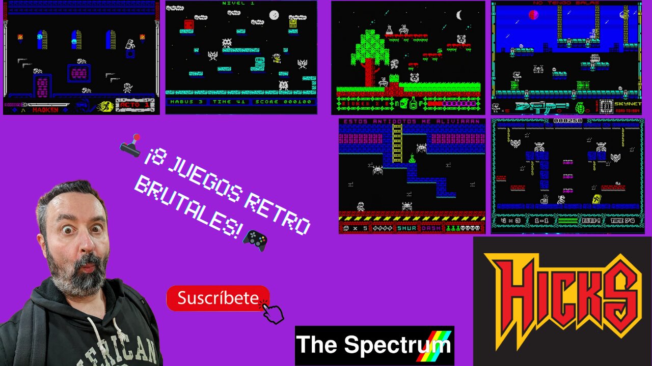 🕹️8 Juegos Homebrew de HicksRetro en ZX Spectrum: ¡Sorpresas, Nostalgia y Risas! 🔥