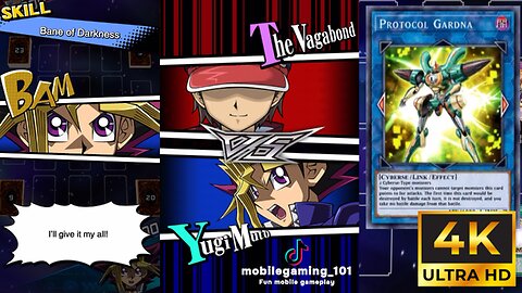 [4K POV Raw Uncut] Yugi Muto Dark Magician VS Gold Vagabond Cyberse , 武藤 遊戯 VS 放浪者 , 遊☆戯☆王 デュエルリンクス