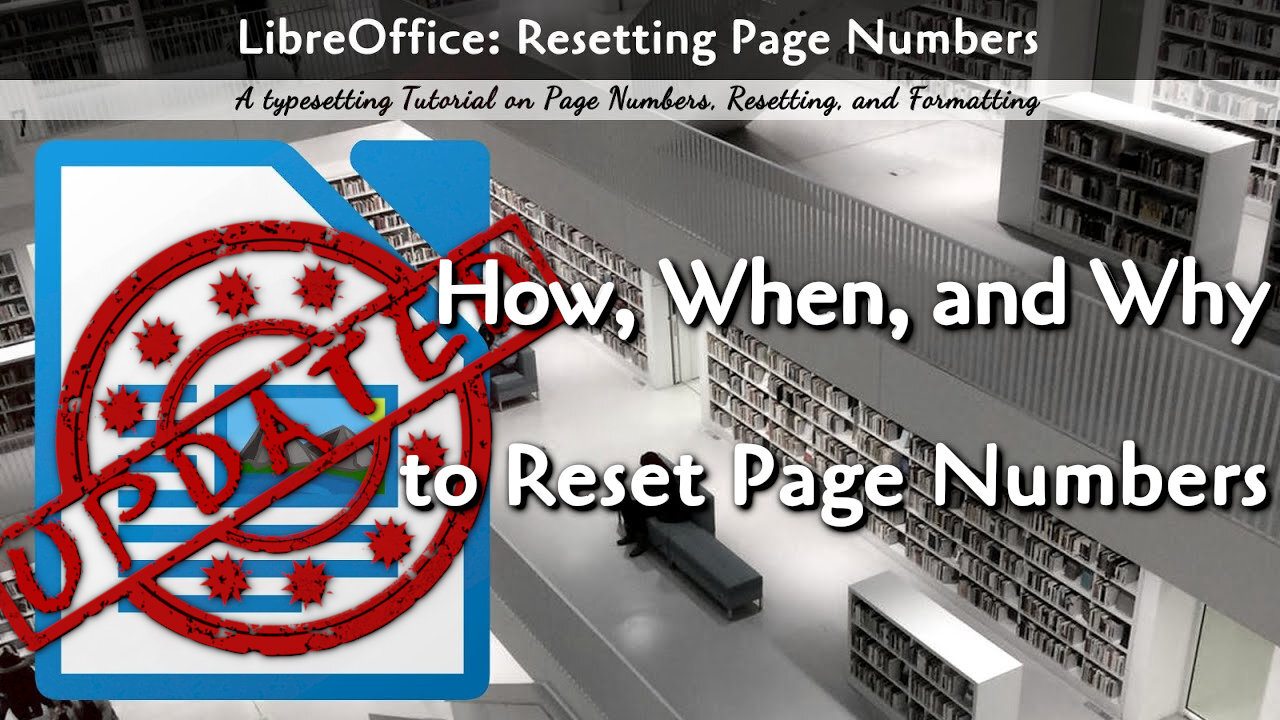 UPDATED - Fixing Page Numbers in LibreWriter