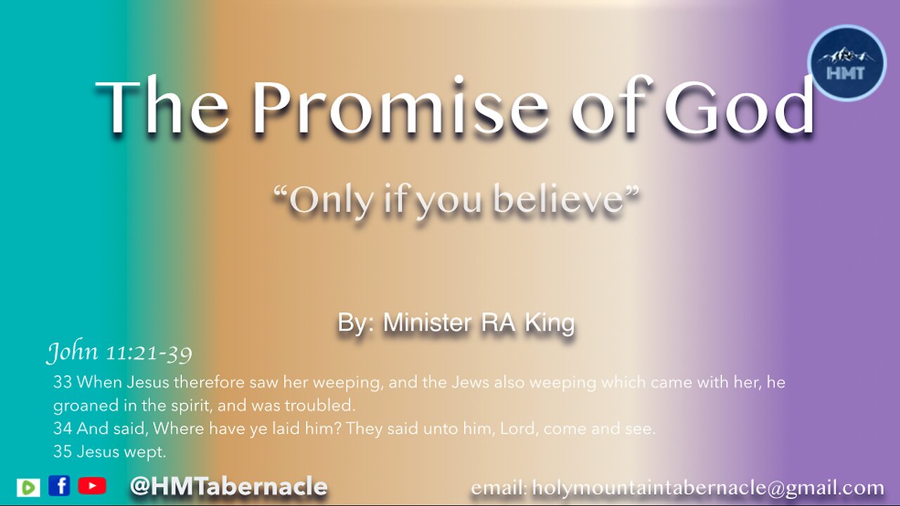 THE PROMISE OF GOD