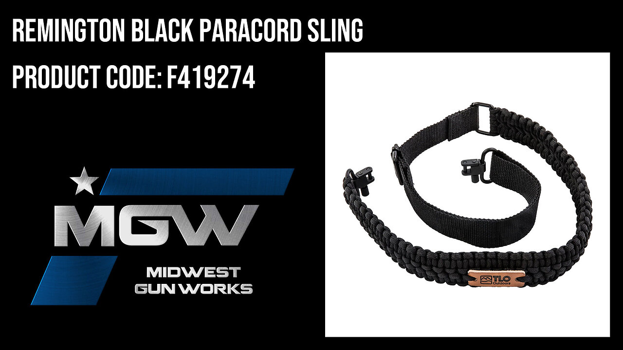 Remington Black Paracord Sling - F419274