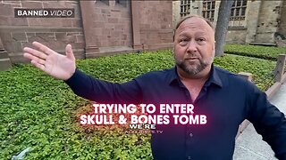 Alex Jones Tries To Enter Skull & Bones Tomb - 3/22/21