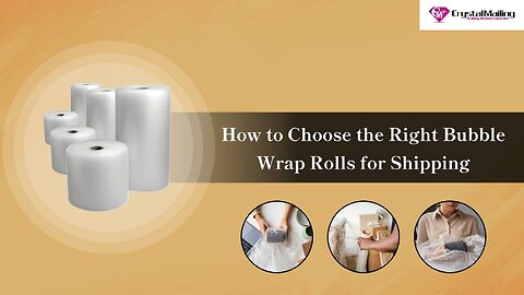 The Ultimate Guide to Choosing the Right Bubble Wrap Roll – Crystal Mailing