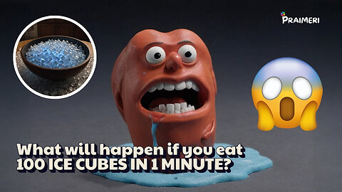 What will happen if you eat 100 ICE CUBES IN 1 MINUTE?