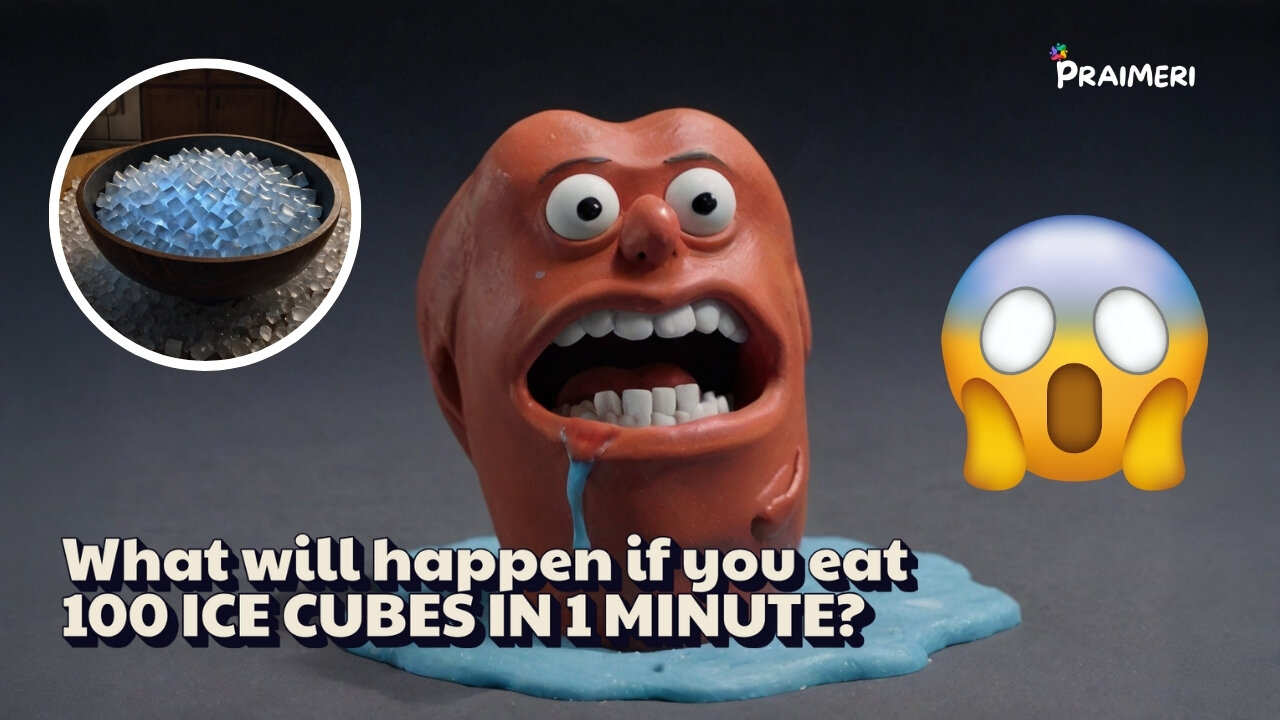What will happen if you eat 100 ICE CUBES IN 1 MINUTE?