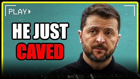 Zelenskyy just CAVED.