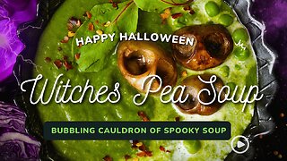 Halloween Spooky Pea Soup | A Ghoulishly Green, Cozy Delight!