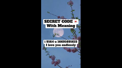 Secret code with meaning i 9164 u 16691691615