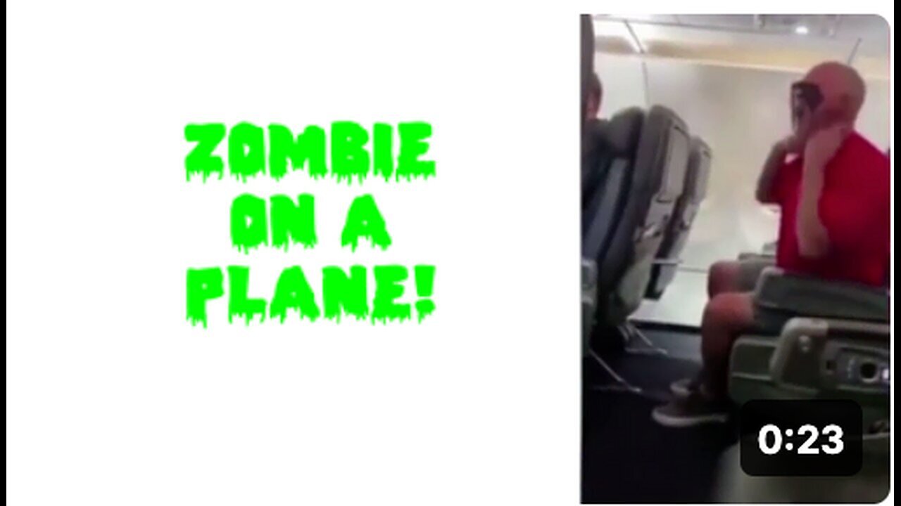 "Airborne Undead: A Zombie Invasion on a Plane!"