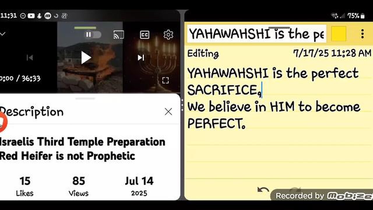 YAHAWAHSHI is the perfect SACRIFICE, We believe in HIM to become PERFECT.