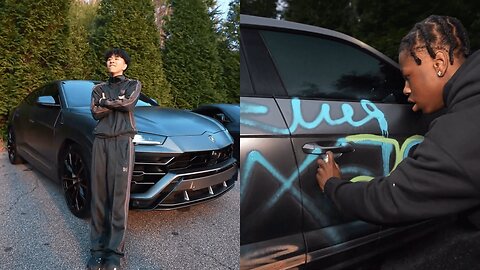 Rakai Spray Paints Ray’s Brand-New Lamborghini Urus