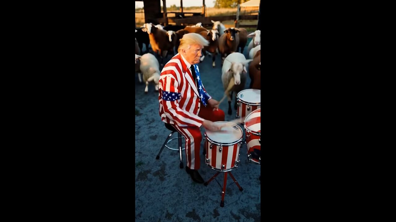 Donald Trump plays for the animals.