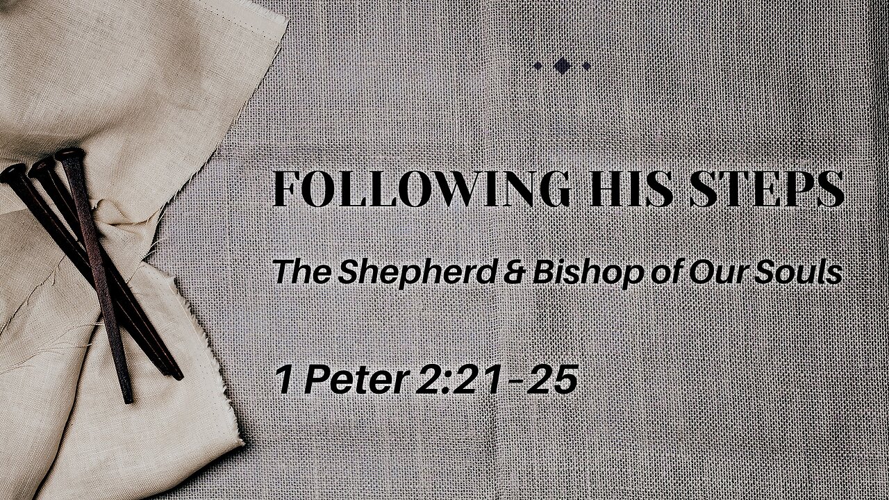 Apr. 13, 2025 - Sunday AM MESSAGE - Following His Steps (1 Peter 2:21-25)