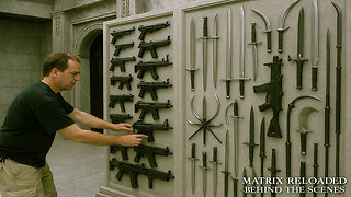 The Matrix Reloaded Weapons of the Great Hall Behind the Scenes