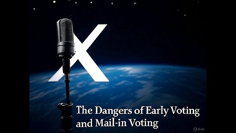 The Dangers of Early Voting and Mail-In Voting X Space Live with Brian Ference