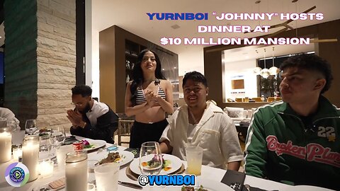 Johnny host dinner at MemeHouseLA Mansion #wendyortiz #EvelynOrtiz #FoeAries #TeeTeeIRL #yurnboi