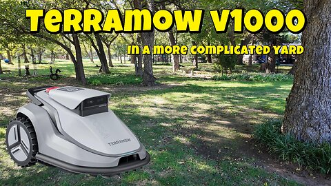 Setting up the Terramow robot lawn mower on a complicated yard
