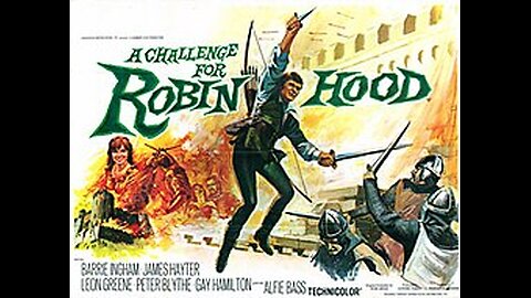 A Challenge for Robin Hood (1967) - Full Action Adventure | Barrie Ingham | 1080p HD