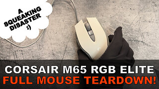 Corsair M65 RGB Elite Gaming Mouse Teardown - White Edition