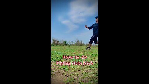 flying side kick tutorial
