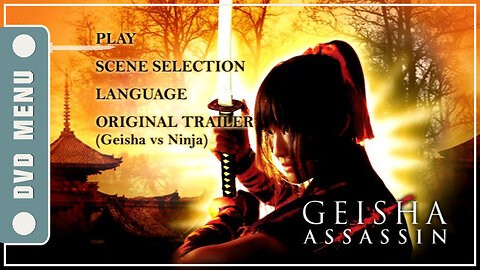 Geisha Assassin - DVD Menu