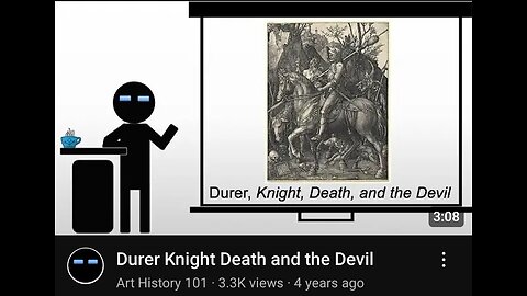 Albrecht Durer's 'Knight, Death, and the Devil" in 1513AD by Art History 101